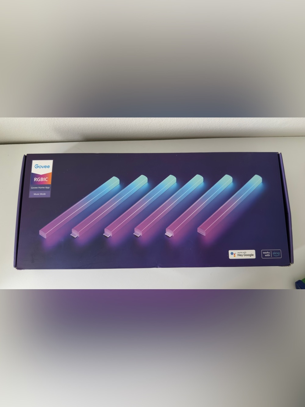 Govee Glide Lively RGBIC Music Wall Lights H610A New/Open box